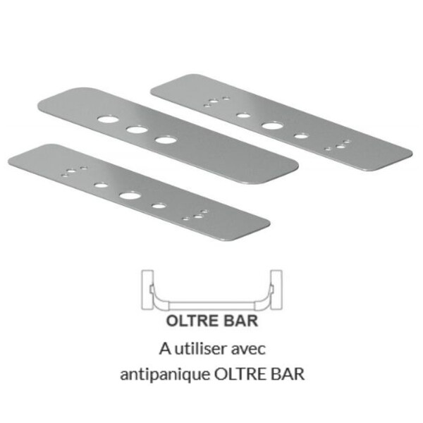 Kit de platines d’adaptation pour une antipanique version barre