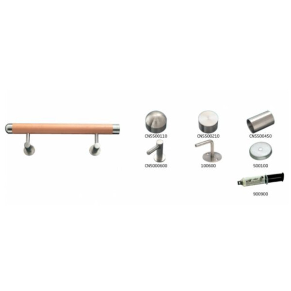 Kit main courante primo hêtre