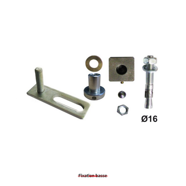 Kit pivot haut et bas portail à cheviller 