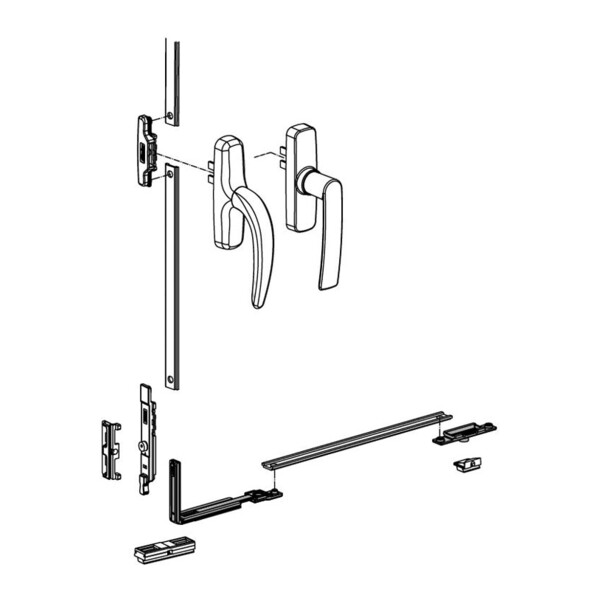 Kit renvoi d'angle et point de fermeture