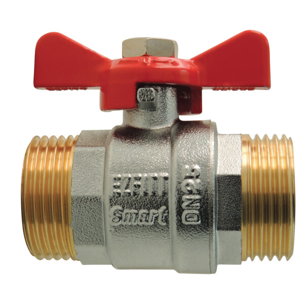 Vanne a sphere male/male papillon "smart"