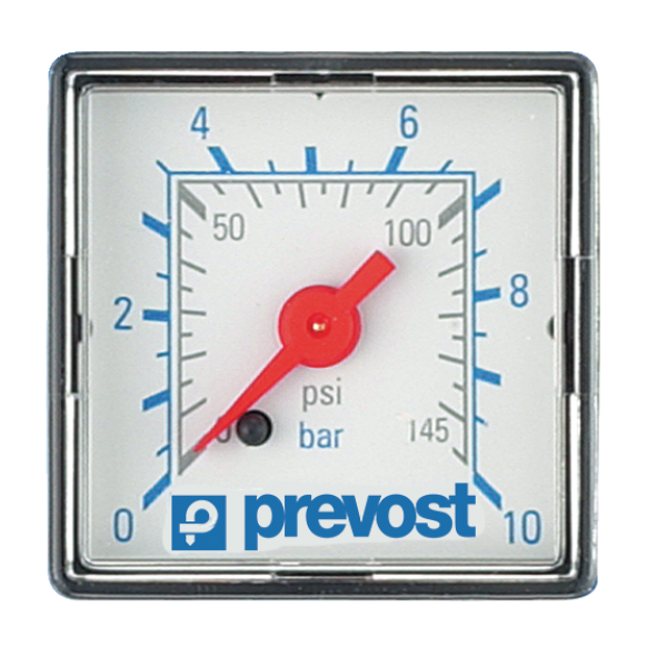 Manometre boitier carre