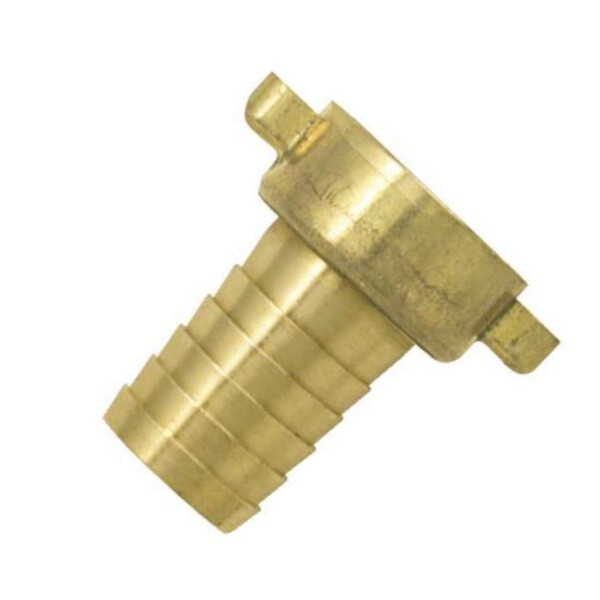 Nez de robinet cannele avec ecrou a ailettes