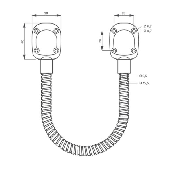 Passe-câble applique izyx