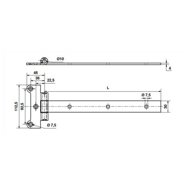 Penture festonee type f 30x4