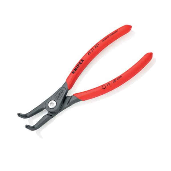 Pince coudée à circlips extérieurs