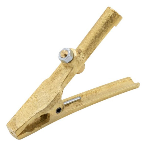 Pince de masse crocodile en laiton