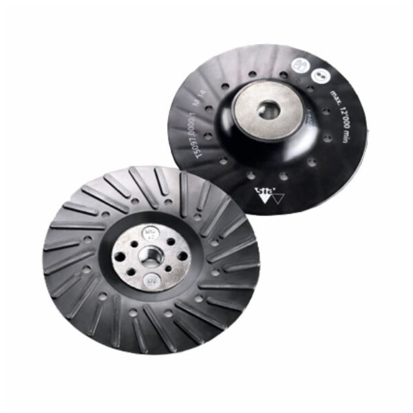 Plateau turbo ventile 125mm m14 pour disque fibre