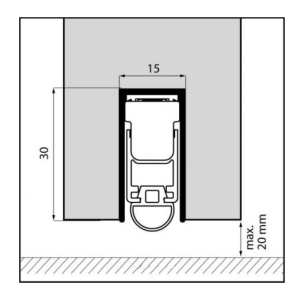 Plinthe automatique uni proof