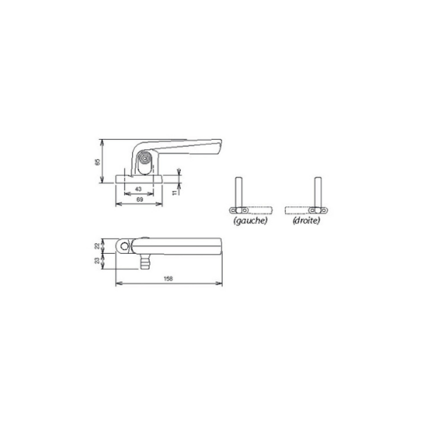 Poignée à doigt diez