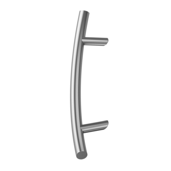Poignée de tirage cintré simple ø32mm incliné inox