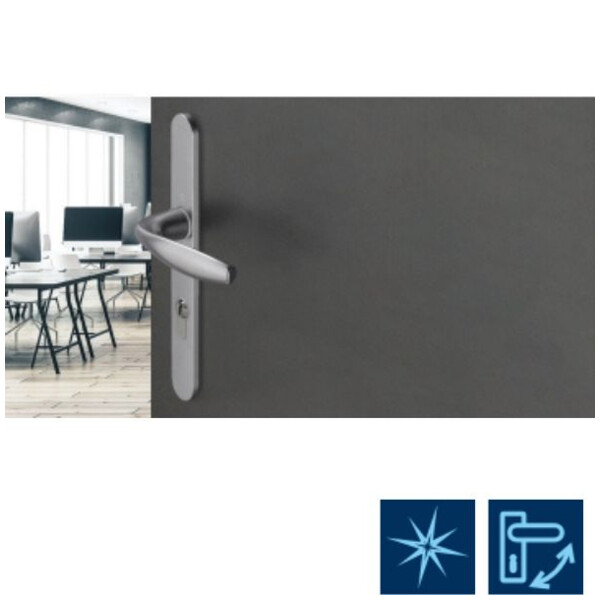 Poignée de porte étroite new-york saillie normale