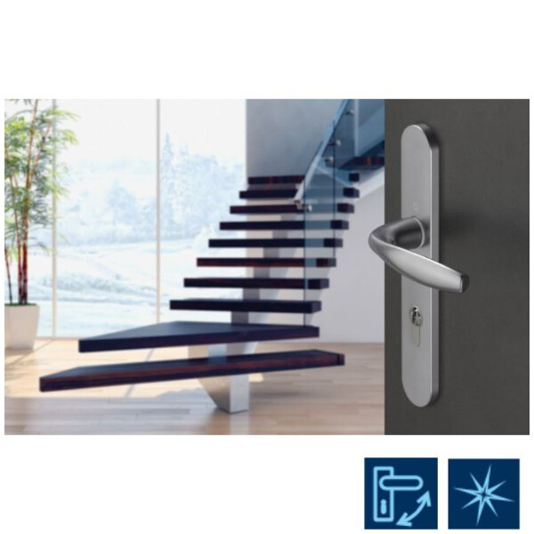 Poignée de porte large  étanche aev new-york saillie  normale