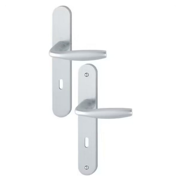 Poignée de porte large new-york entraxe 195 mm