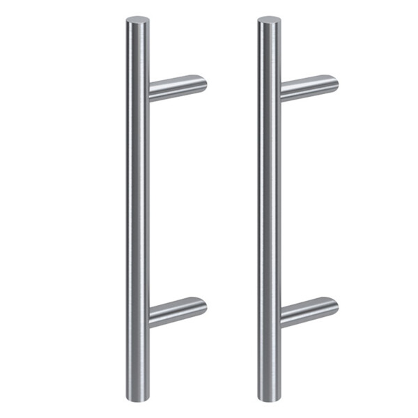 Poignée de tirage double ø32mm incliné inox