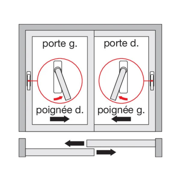 Poignée de coulissant  ergo20 hamburg