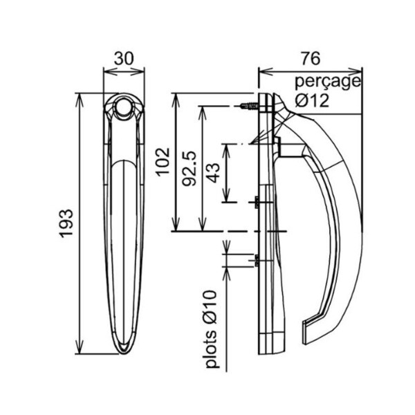 Poignée seduction 5504