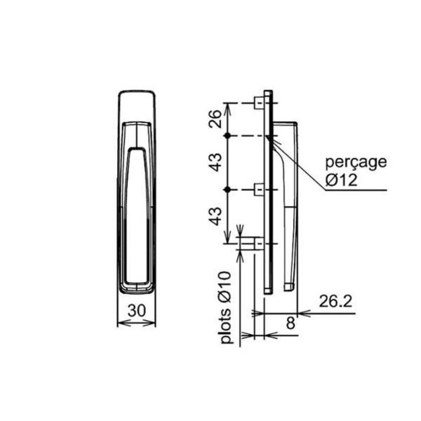 Poignée symbiose 6665
