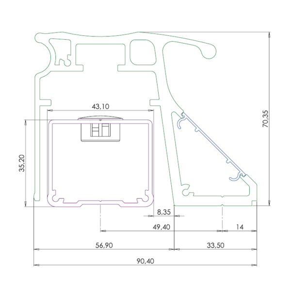 Poignée ventouse cpreg2n