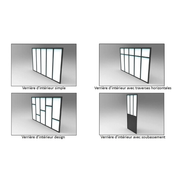 Profil cadre clip verrière v30