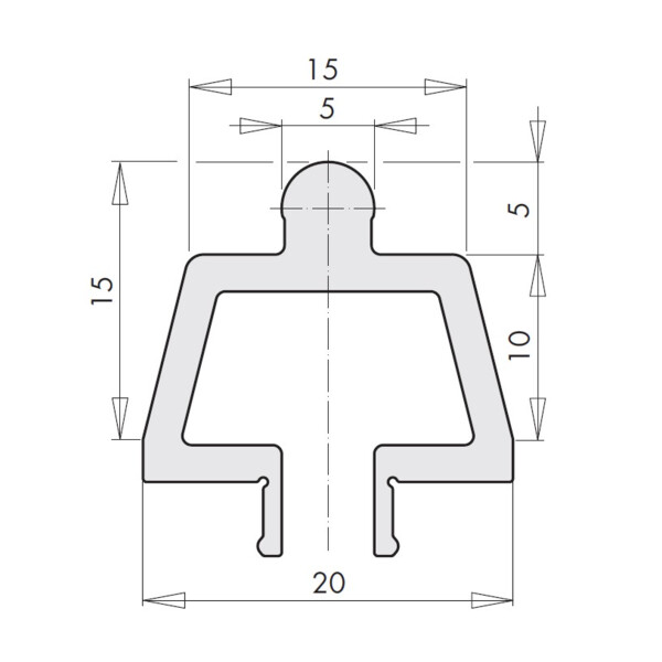 Rail de roulement eco pass m/15