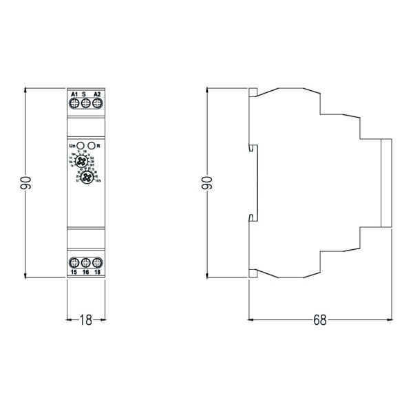 Relais temporisé pour ed 