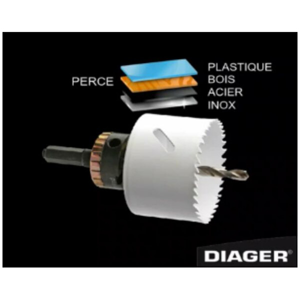 Scie cloche - trépan co 8%