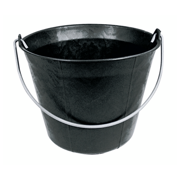 Seau plastique noir