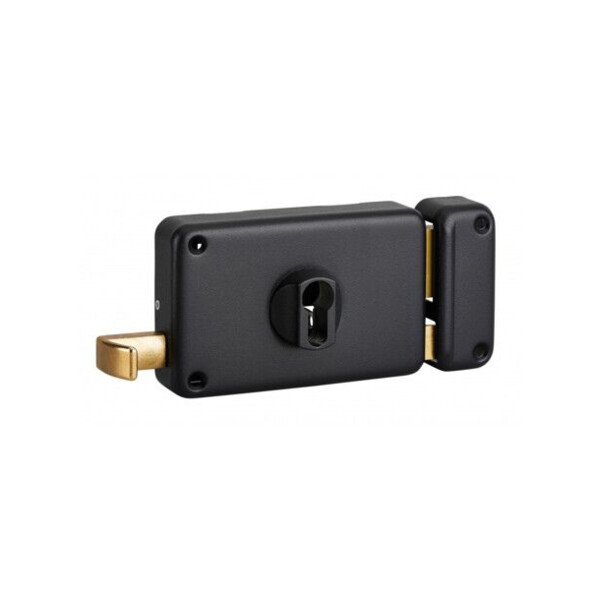 Serrure applique horizontale cylindre européen