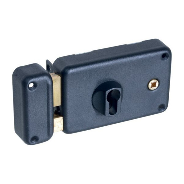 Serrure applique horizontale fouillot cylindre européen
