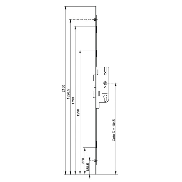 Serrure gu fercomatic