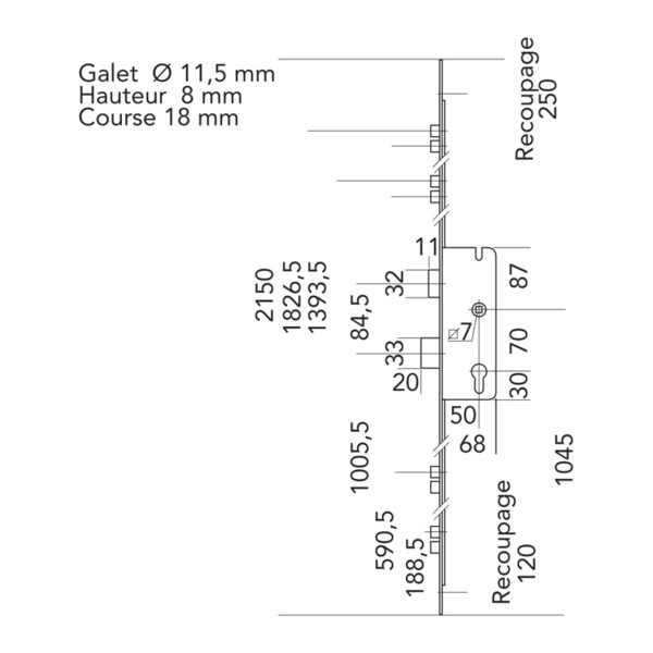 Serrure multipoint secury r4