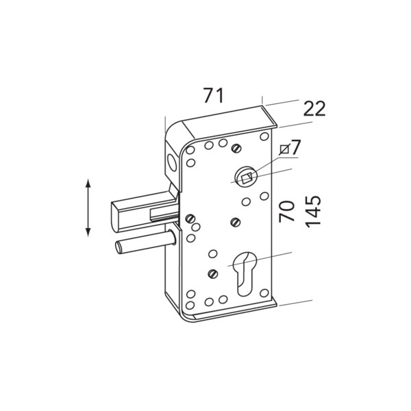 Serrure pour portail