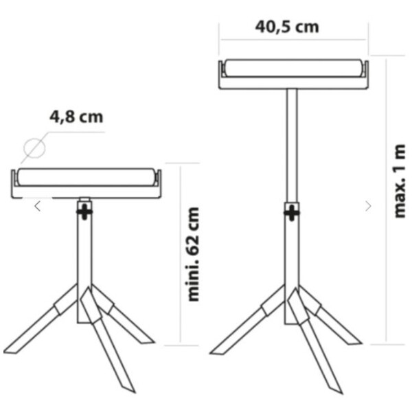 Servante d'atelier à rouleau