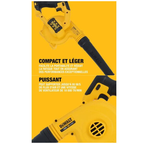 Souffleur compact xr 18v dcv100