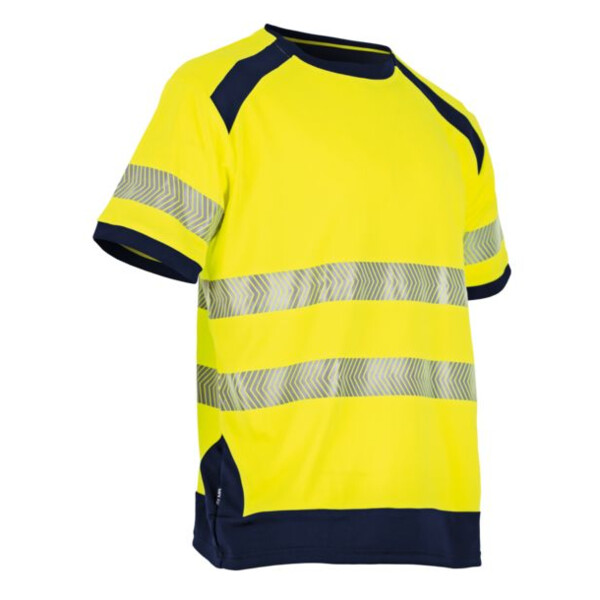 Tee shirt manche courte haute visibilite halogene jaune