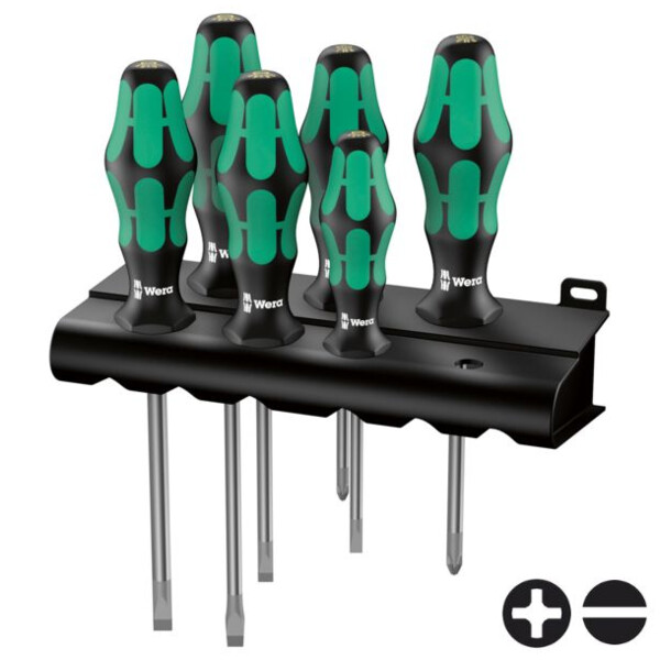 Tournevis kraftform plus lasertip 334/6 (jeu de 6)