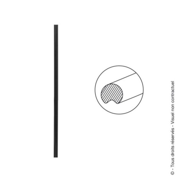 Tringle rainuree pour espagnolette provence