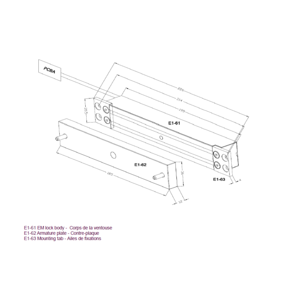 Ventouse hqmag à encastrer