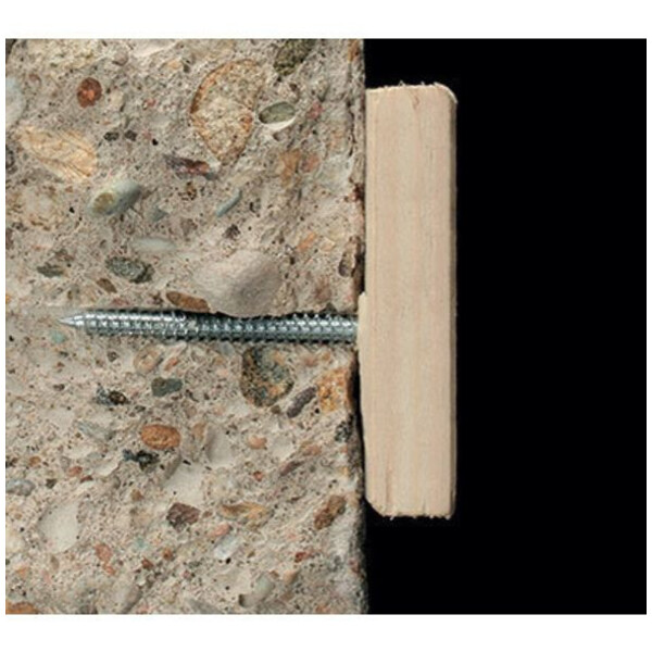 Vis béton tête large pose menuiserie