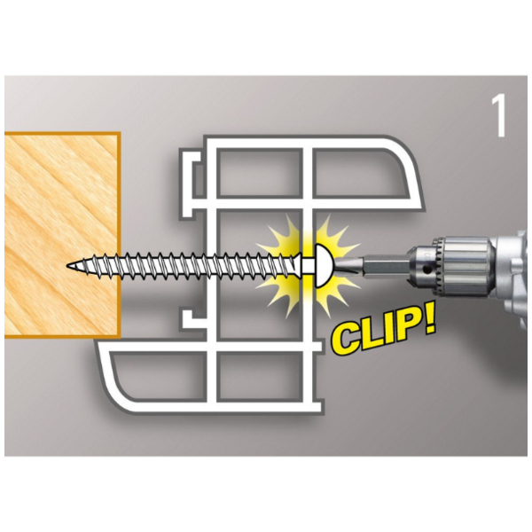 Vis de pose en rénovation menuiserie pvc