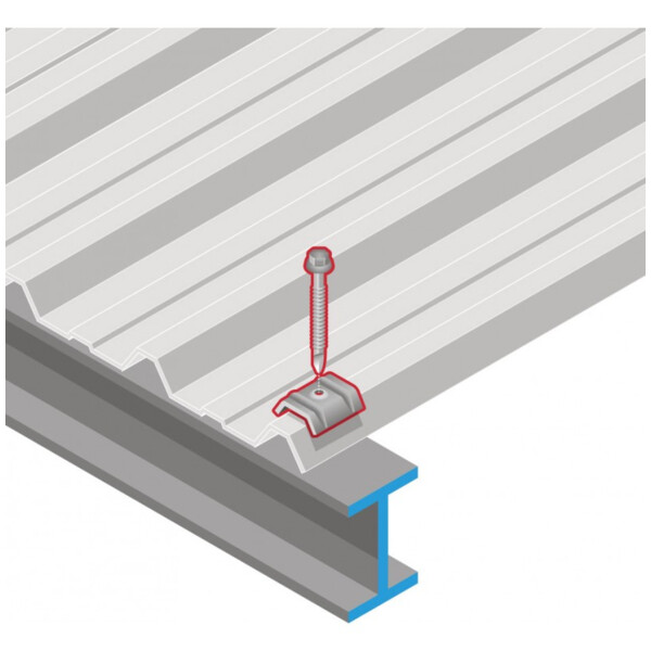 Vis fixation bac acier sur fer - i ral 8012