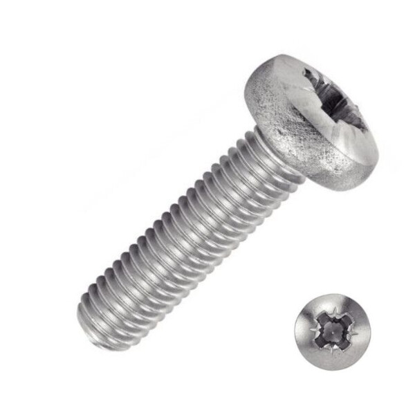 Vis métal inox tête cylindre pozi