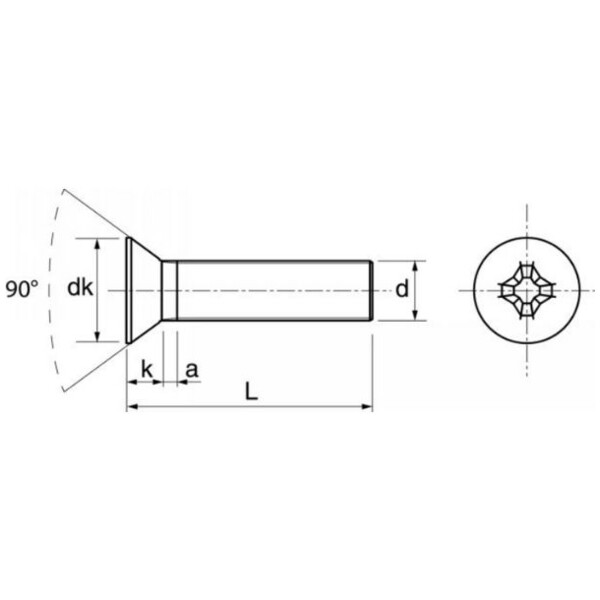 Vis metaux ft ph inox a2