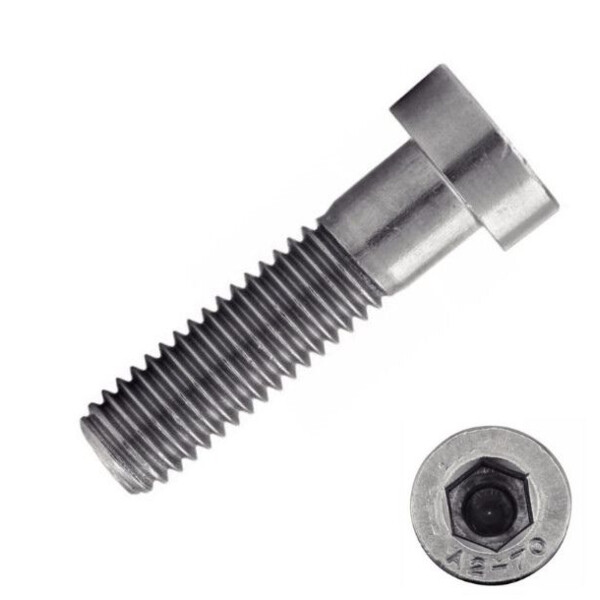 Vis metaux tf court 6pans creux a2