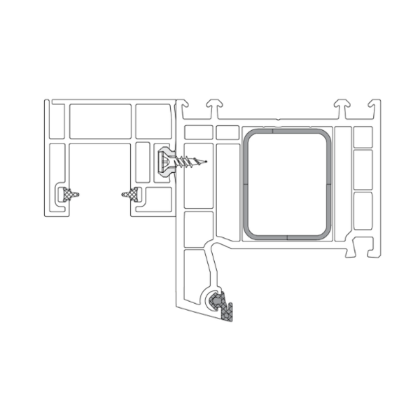 Vis pvc pour rejet d'eau