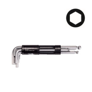 CLE MALE 6 PANS A TETE SPHERIQUE LONGUE, 2 A 10 MM (JEU DE 8) Ks Tools