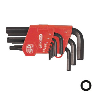 CLE MALE 6 PANS COURTE BRUNIE (JEU DE 9) Ks Tools