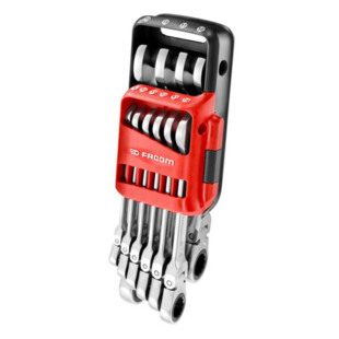 CLE MIXTE A CLIQUET ARTICULEE 467BF 8 A 19 MM (JEU DE 10) Facom
