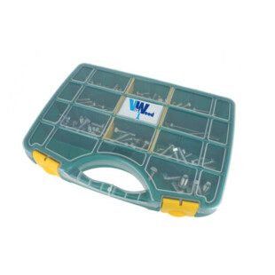 COFFRET 172 VIS A METAUX TH FT ACIER ZINGUE BLANC 8.8 Viswood